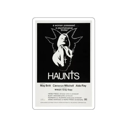 HAUNTS 1977 Movie Poster STICKER Vinyl Die-Cut Decal 2 Inch - The Sticker Space