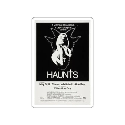 HAUNTS 1977 Movie Poster STICKER Vinyl Die-Cut Decal 3 Inch - The Sticker Space