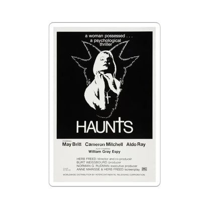 HAUNTS 1977 Movie Poster - STICKER Vinyl Kiss-Cut Decal 6 Inch White - The Sticker Space