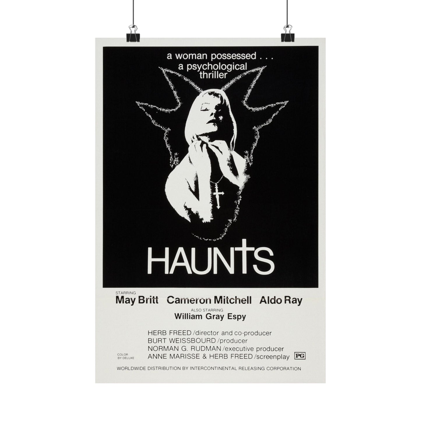 HAUNTS 1977 - Paper Movie Poster-12″ x 18″-The Sticker Space