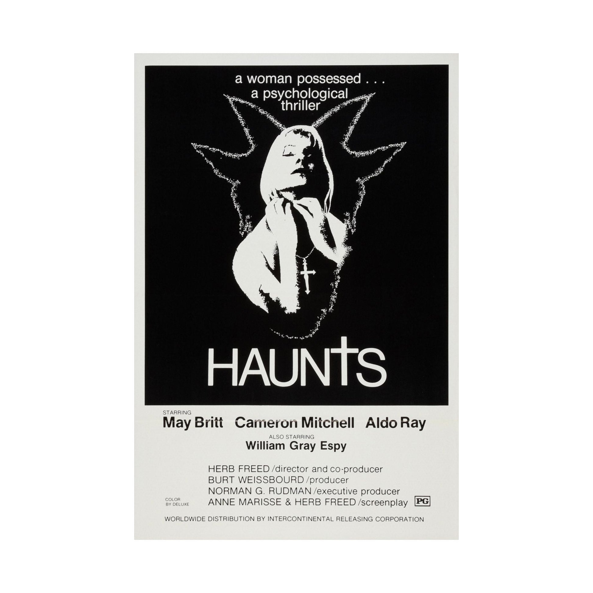 HAUNTS 1977 - Paper Movie Poster-The Sticker Space