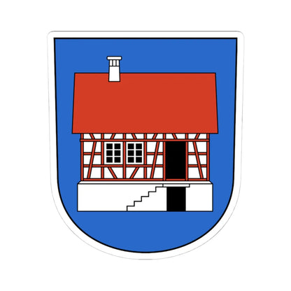Hausen am Albis-blazon (Switzerland) (Coat of Arms) STICKER Vinyl Kiss-Cut Decal 4 Inch White - The Sticker Space