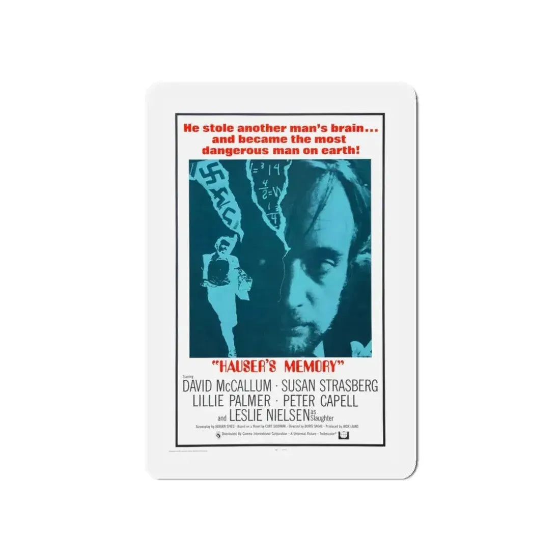 HAUSER'S MEMORY 1970 Movie Poster - Refrigerator Magnet 5 Inch - The Sticker Space