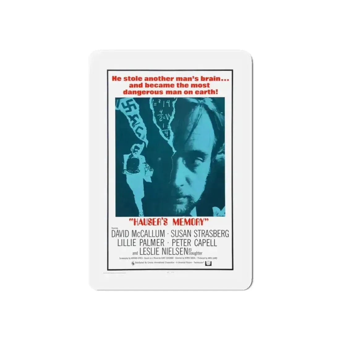 HAUSER'S MEMORY 1970 Movie Poster - Refrigerator Magnet - The Sticker Space