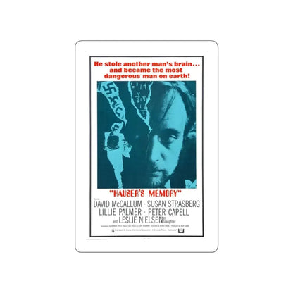 HAUSER'S MEMORY 1970 Movie Poster STICKER Vinyl Die-Cut Decal 4 Inch - The Sticker Space
