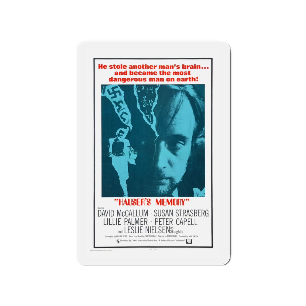 HAUSER'S MEMORY 1970 Movie Poster - Die-Cut Magnet-3" x 3"-The Sticker Space