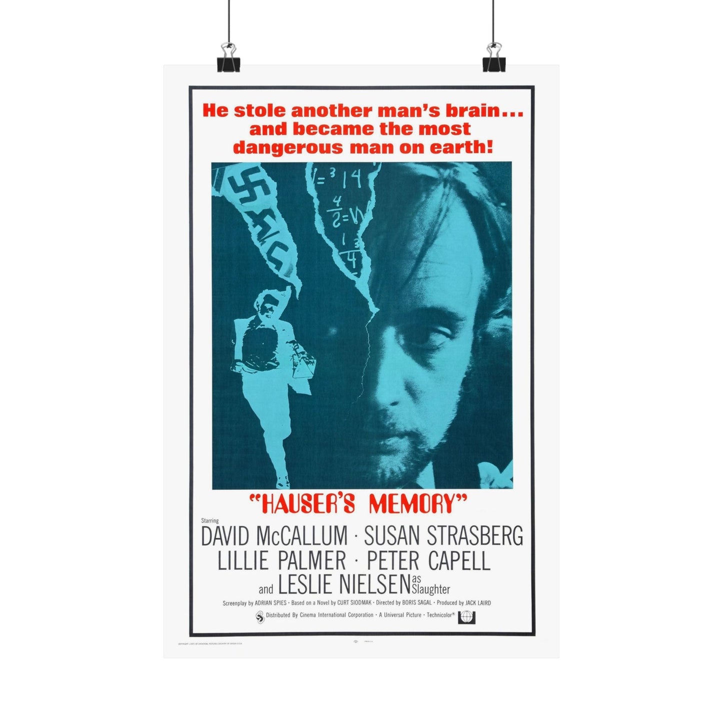 HAUSER'S MEMORY 1970 - Paper Movie Poster-12″ x 18″-The Sticker Space