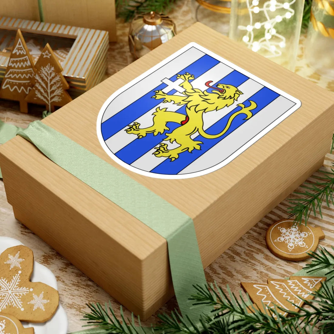 Hauterive-FR-coat of arms (Switzerland) (Coat of Arms) STICKER Vinyl Kiss-Cut Decal - The Sticker Space