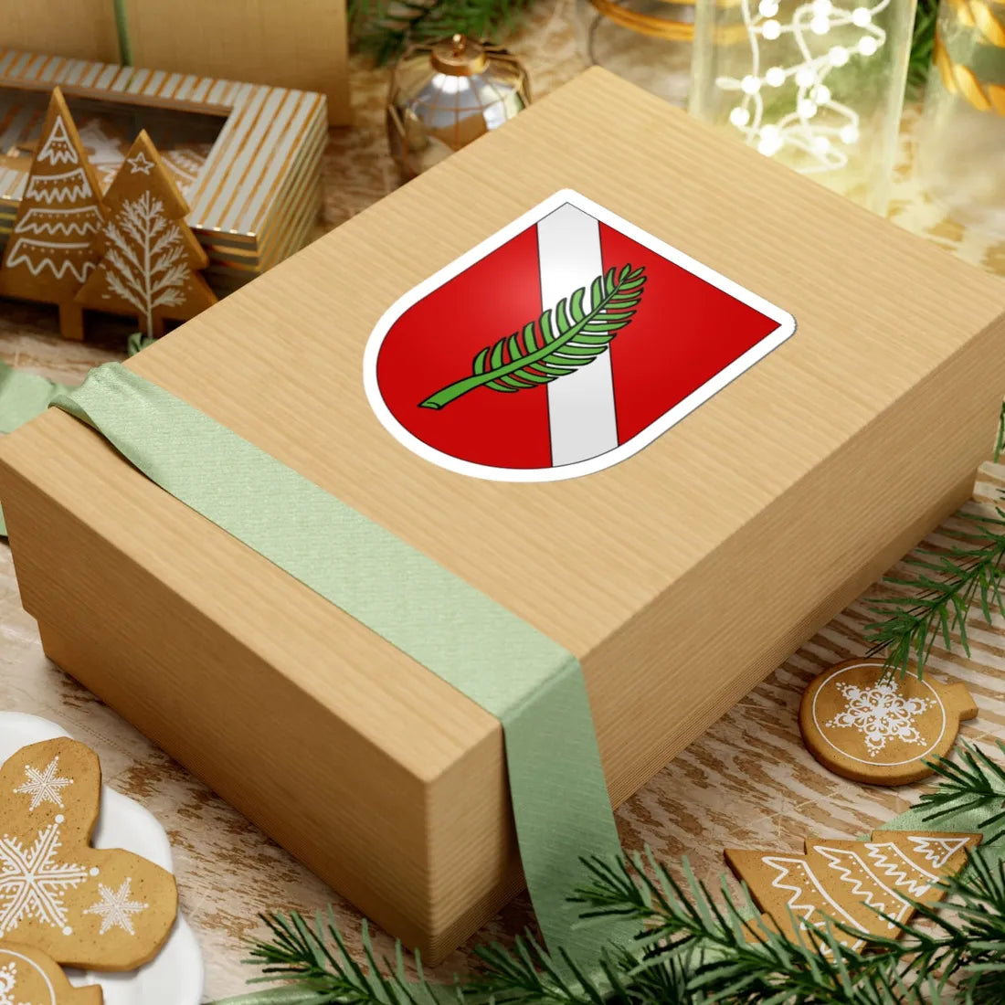 Hauteville-coat of arms (Switzerland) (Coat of Arms) STICKER Vinyl Kiss-Cut Decal - The Sticker Space