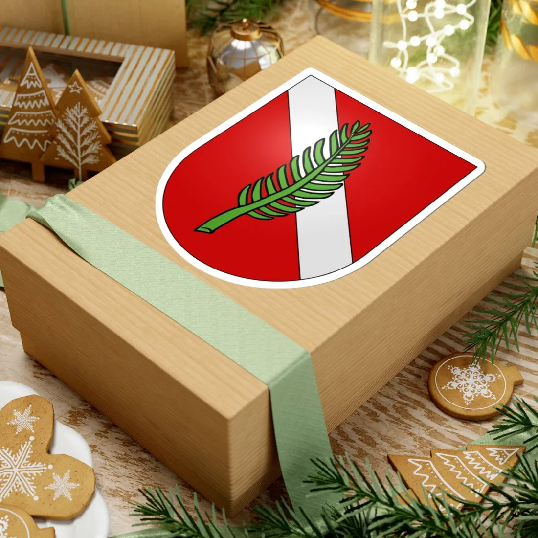 Hauteville-coat of arms (Switzerland) (Coat of Arms) STICKER Vinyl Kiss-Cut Decal - The Sticker Space