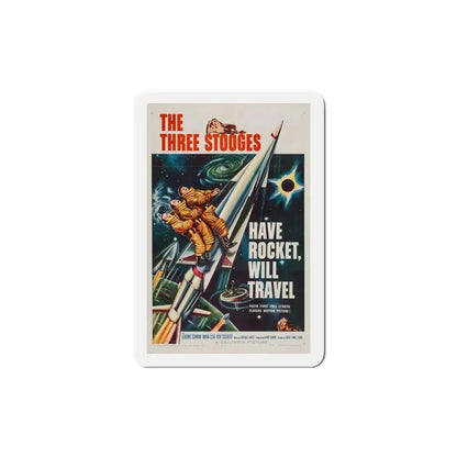 Have Rocket Will Travel 1959 Movie Poster Refrigerator Magnet 5 Inch - The Sticker Space