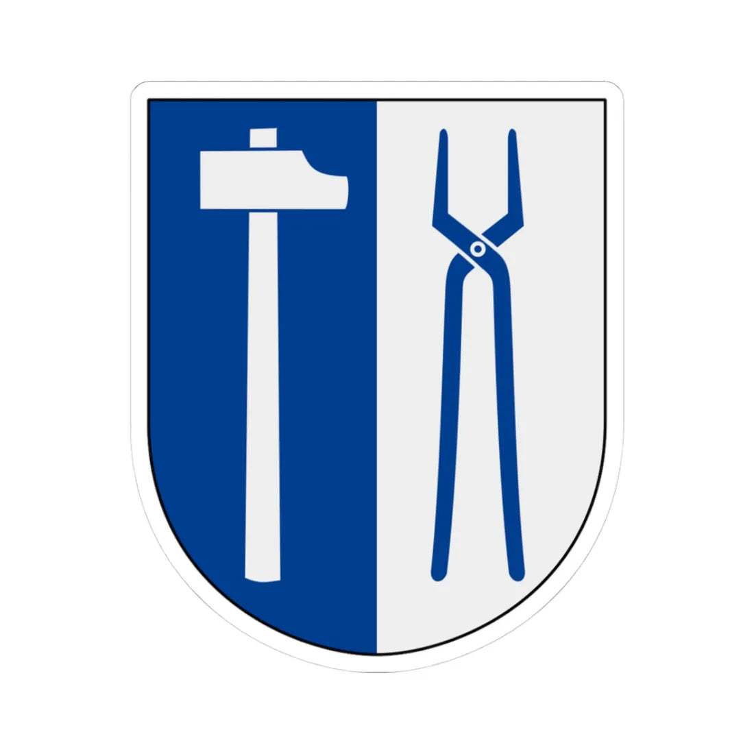 Haverö vapen pre1955 (Sweden) (Coat of Arms) STICKER Vinyl Kiss-Cut Decal 3 Inch White - The Sticker Space
