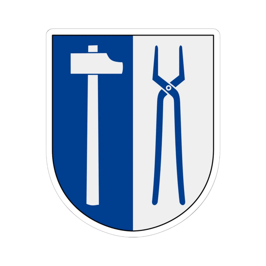 Haverö vapen pre1955 (Sweden) (Coat of Arms) STICKER Vinyl Kiss-Cut Decal 6 Inch White - The Sticker Space