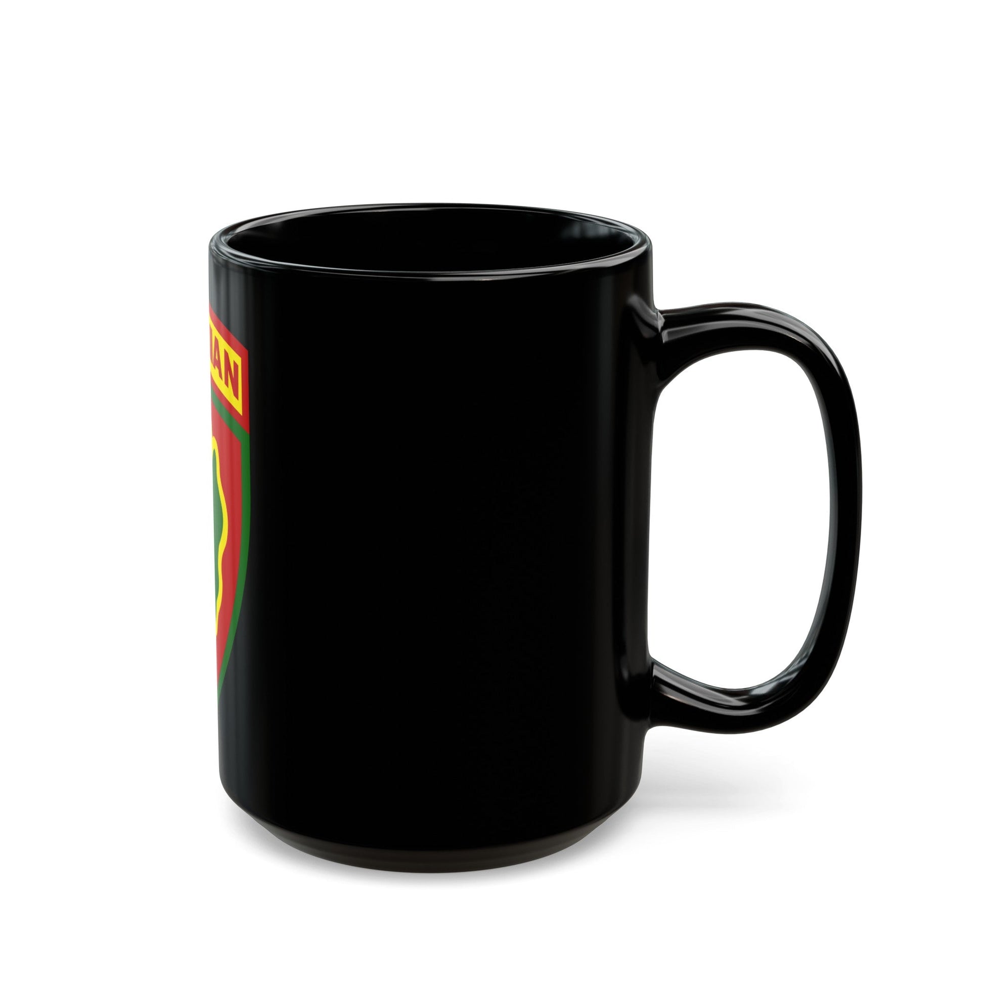 Hawaiian Division (U.S. Army) Black Coffee Mug-The Sticker Space