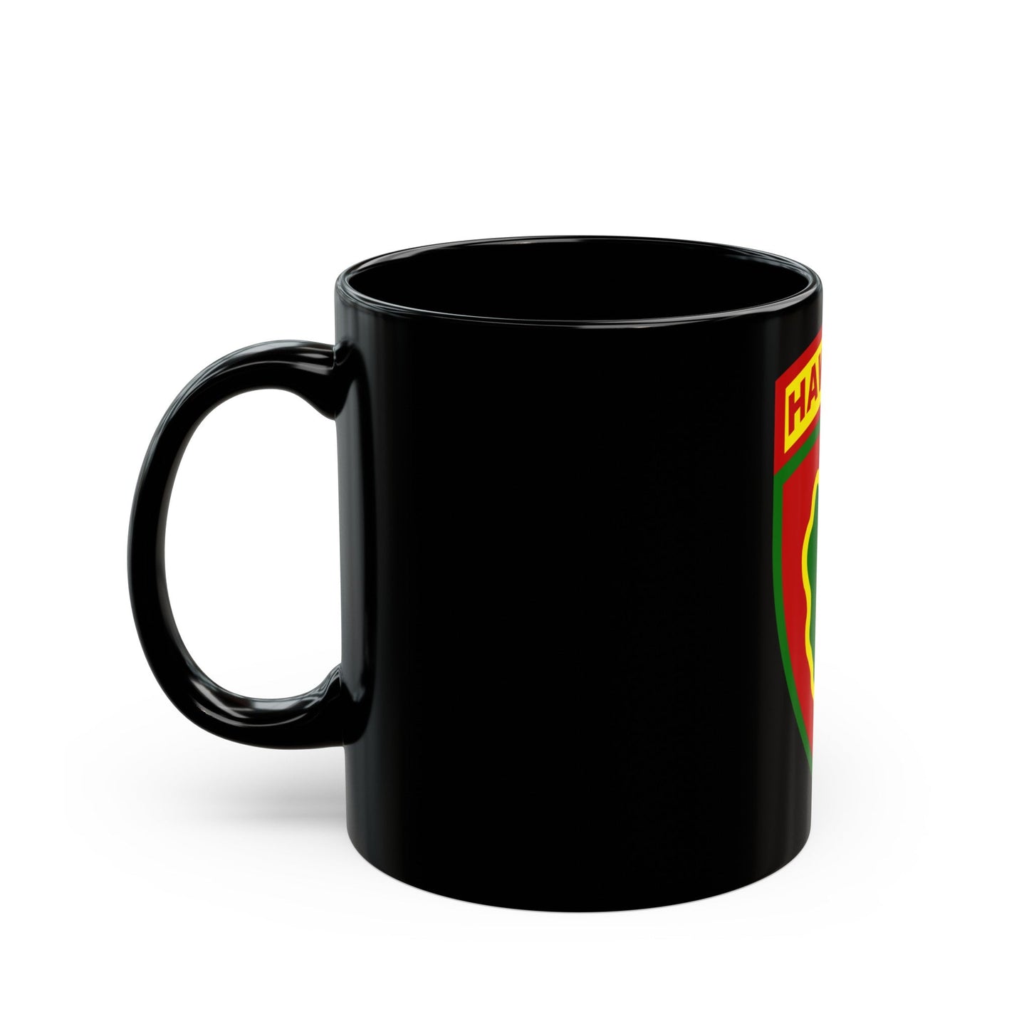 Hawaiian Division (U.S. Army) Black Coffee Mug-The Sticker Space