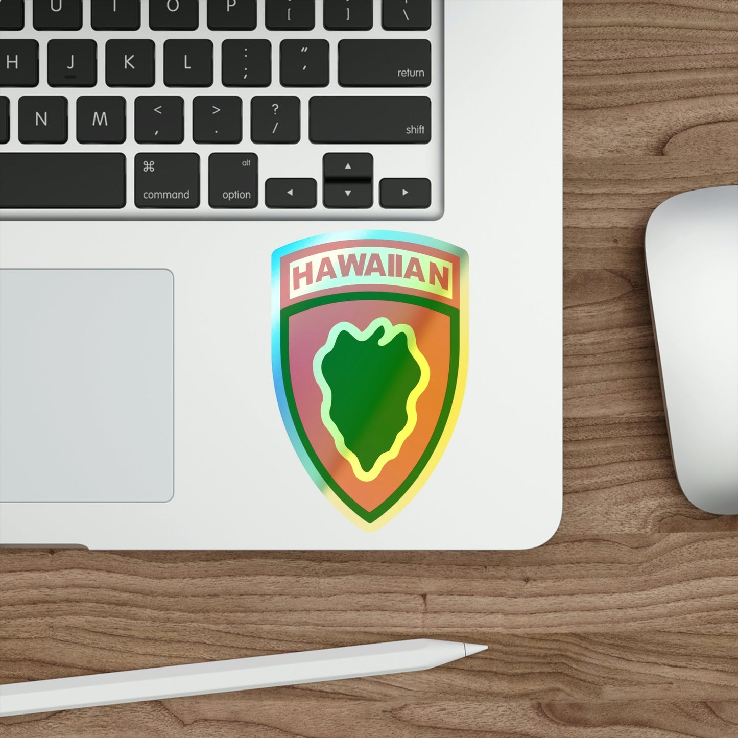 Hawaiian Division (U.S. Army) Holographic STICKER Die-Cut Vinyl Decal-The Sticker Space