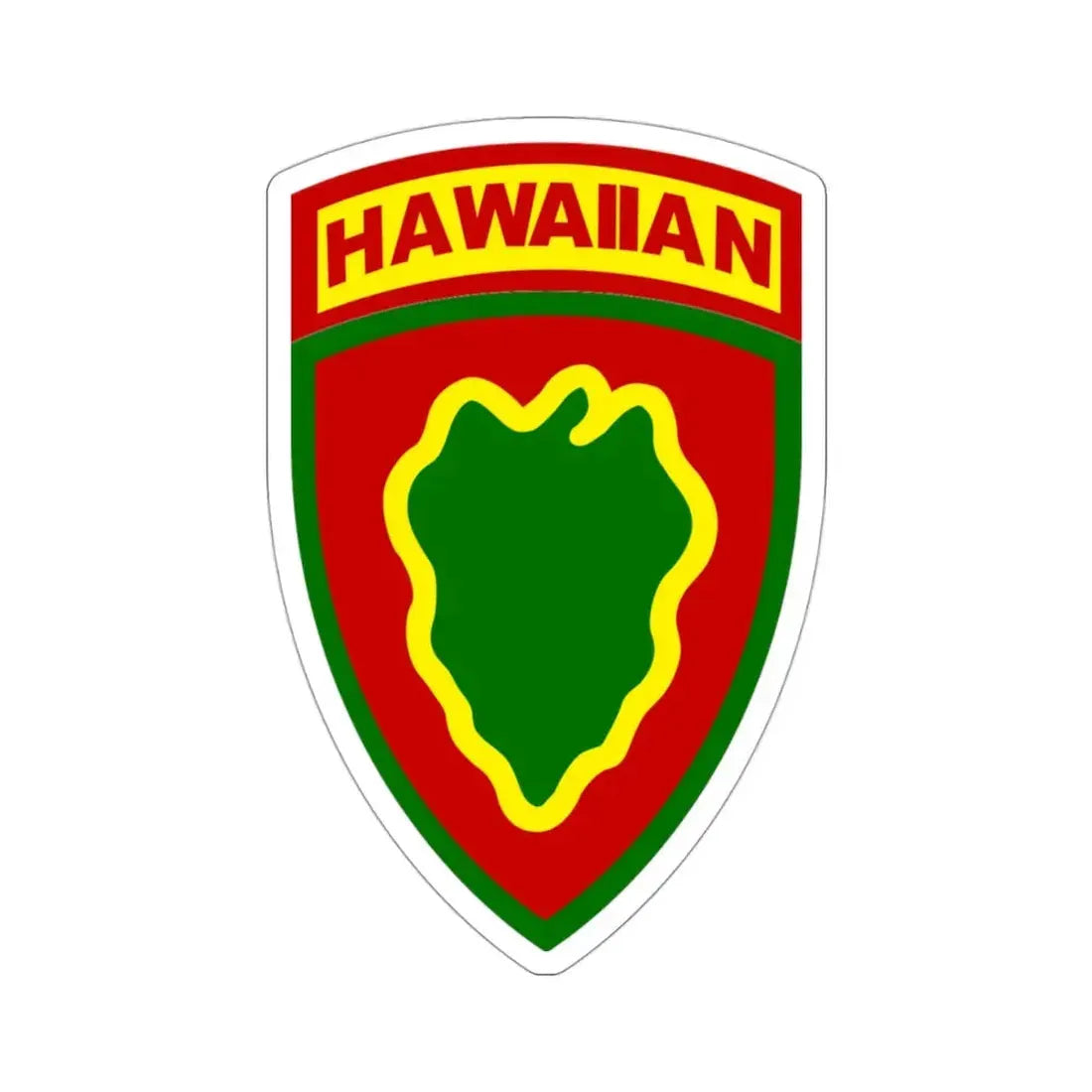 Hawaiian Division (U.S. Army) STICKER Vinyl Die-Cut Decal 3 Inch - The Sticker Space