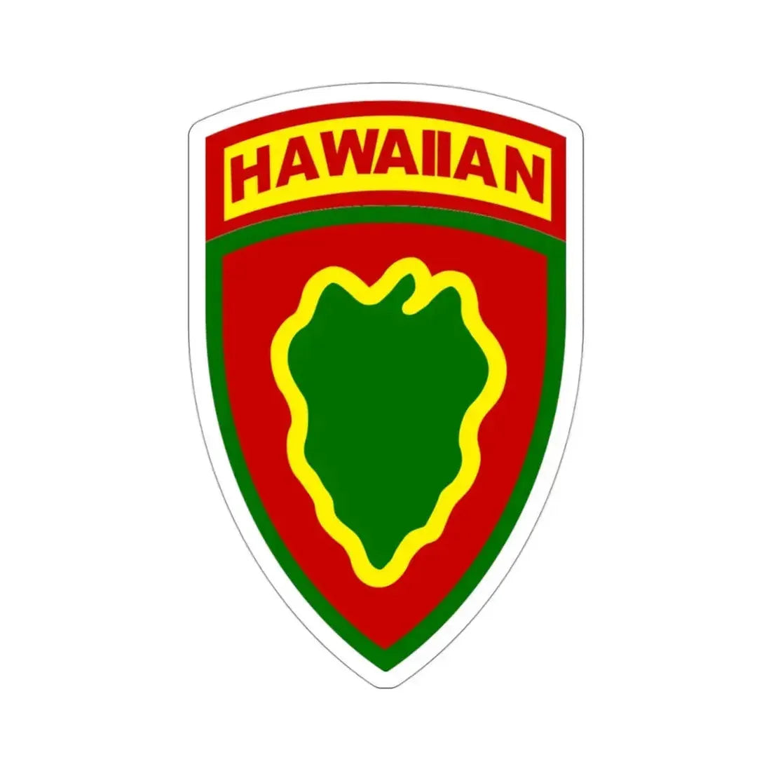 Hawaiian Division (U.S. Army) STICKER Vinyl Die-Cut Decal - The Sticker Space