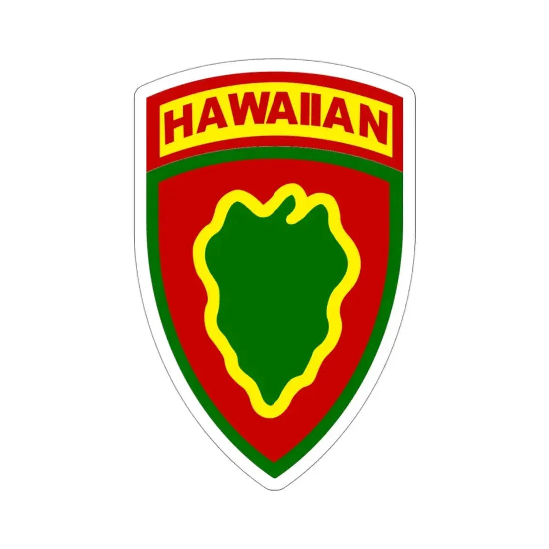 Hawaiian Division (U.S. Army) STICKER Vinyl Die-Cut Decal - The Sticker Space
