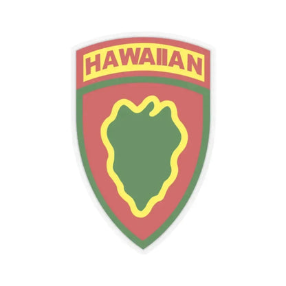 Hawaiian Division (U.S. Army) STICKER Vinyl Kiss-Cut Decal 2 Inch Transparent - The Sticker Space