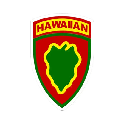 Hawaiian Division (U.S. Army) STICKER Vinyl Kiss-Cut Decal 2 Inch White - The Sticker Space