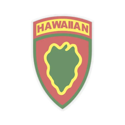 Hawaiian Division (U.S. Army) STICKER Vinyl Kiss-Cut Decal 3 Inch Transparent - The Sticker Space