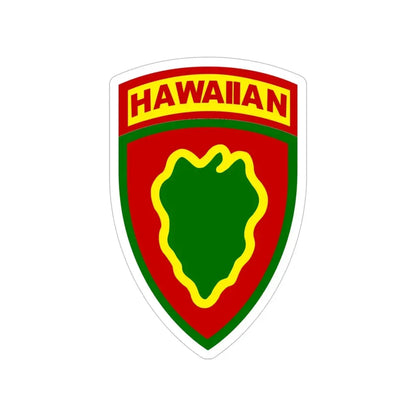 Hawaiian Division (U.S. Army) Transparent STICKER Die-Cut Vinyl Decal 5 Inch - The Sticker Space