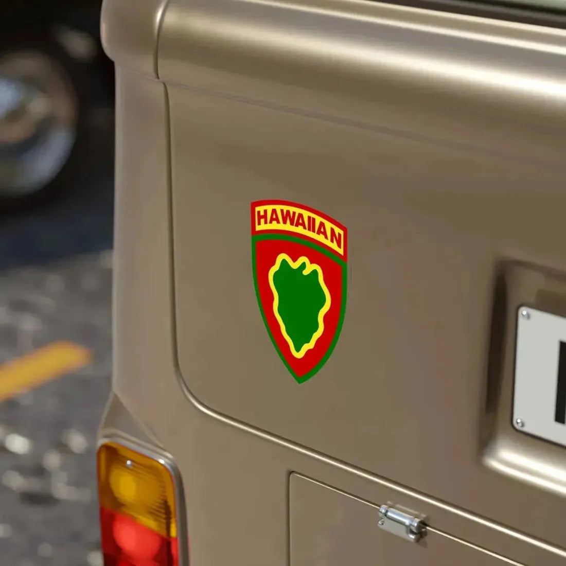 Hawaiian Division (U.S. Army) Transparent STICKER Die-Cut Vinyl Decal - The Sticker Space