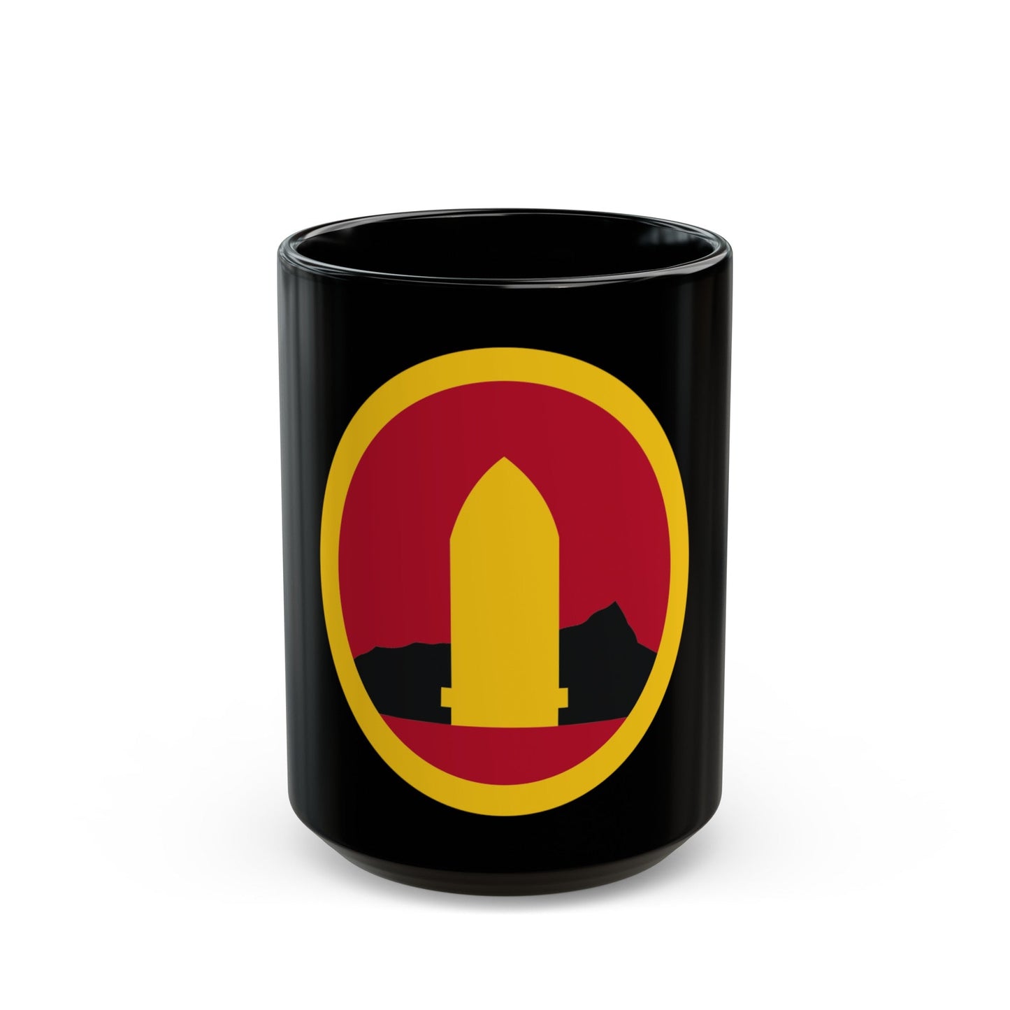 Hawaiian Seperate Coast Artillery Brigade (U.S. Army) Black Coffee Mug-15oz-The Sticker Space