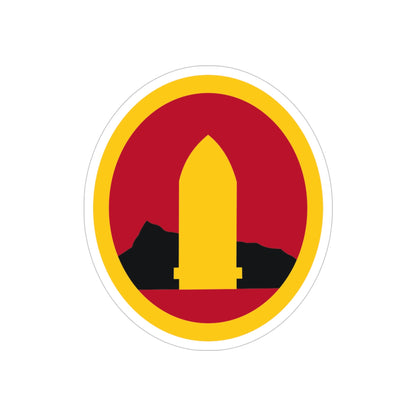 Hawaiian Seperate Coast Artillery Brigade (U.S. Army) REVERSE PRINT Transparent STICKER-4" × 4"-The Sticker Space