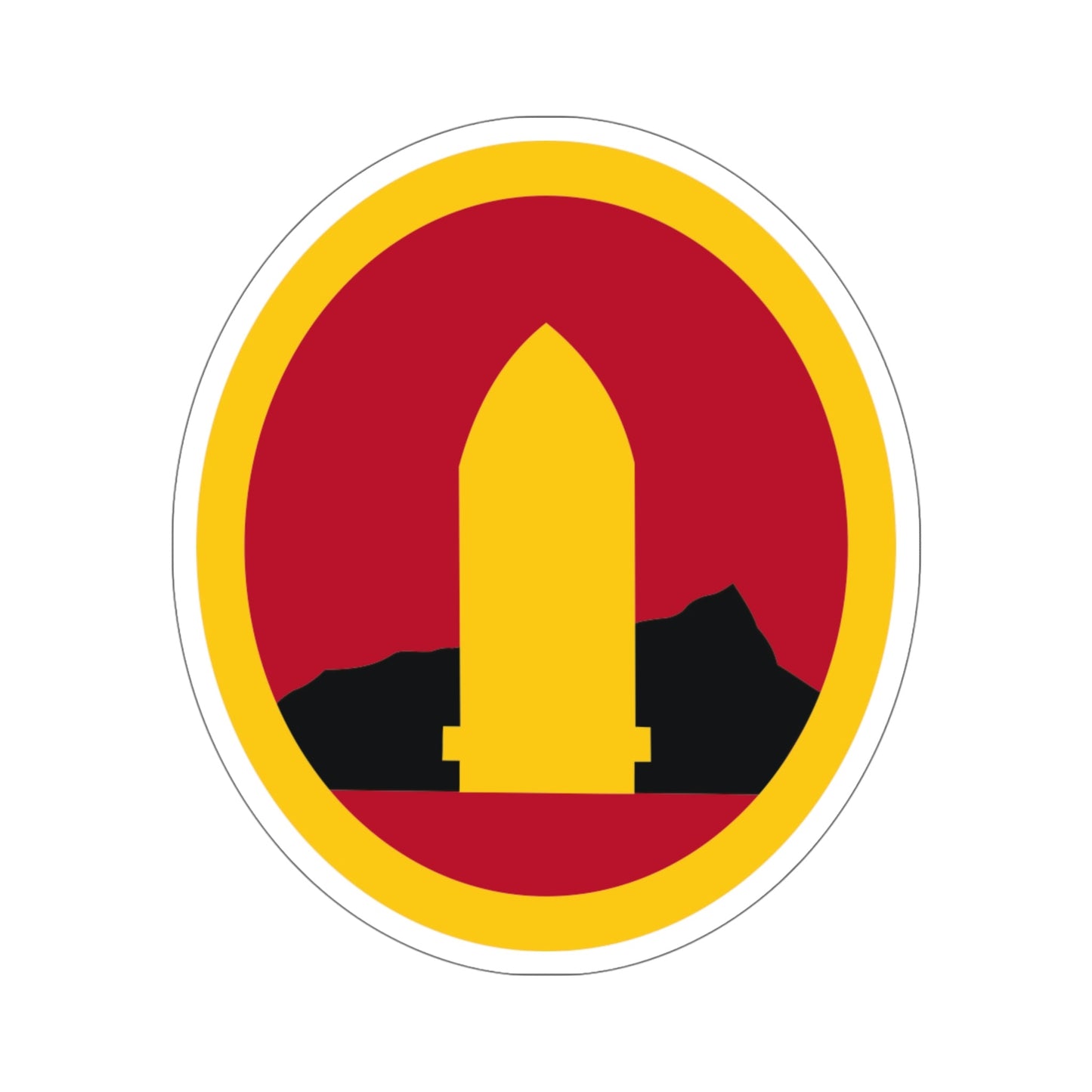 Hawaiian Seperate Coast Artillery Brigade (U.S. Army) STICKER Vinyl Die-Cut Decal-6 Inch-The Sticker Space