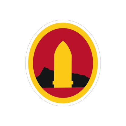 Hawaiian Seperate Coast Artillery Brigade (U.S. Army) REVERSE PRINT Transparent Die-Cut STICKER - The Sticker Space