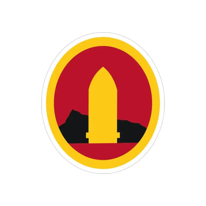Hawaiian Seperate Coast Artillery Brigade (U.S. Army) REVERSE PRINT Transparent Die-Cut STICKER - The Sticker Space