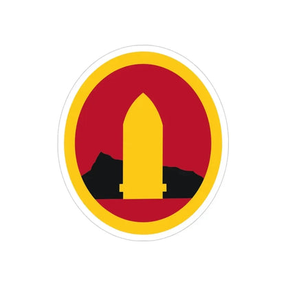 Hawaiian Seperate Coast Artillery Brigade (U.S. Army) REVERSE PRINT Transparent Die-Cut STICKER - The Sticker Space