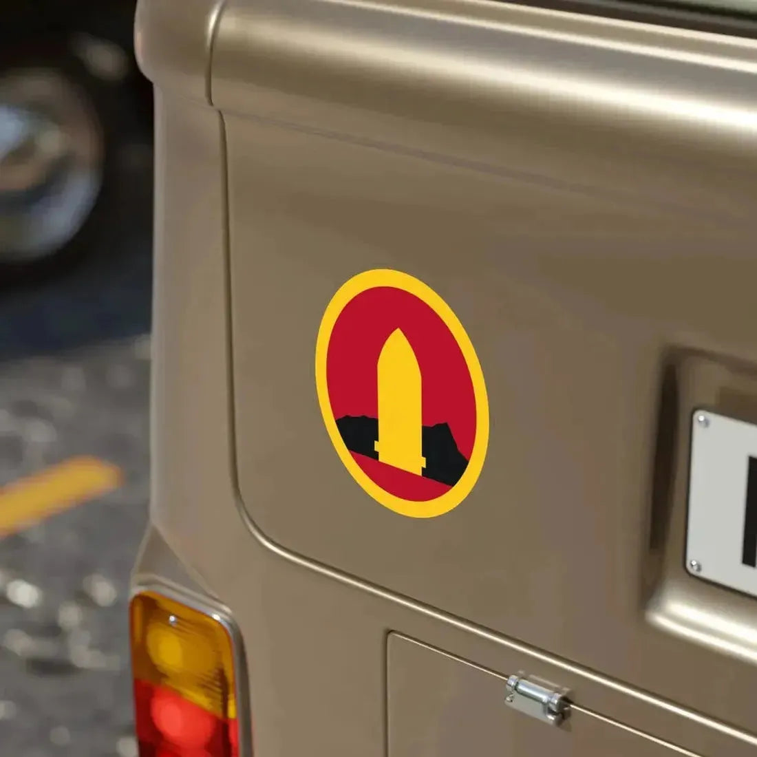 Hawaiian Seperate Coast Artillery Brigade (U.S. Army) Transparent STICKER Die-Cut Vinyl Decal - The Sticker Space