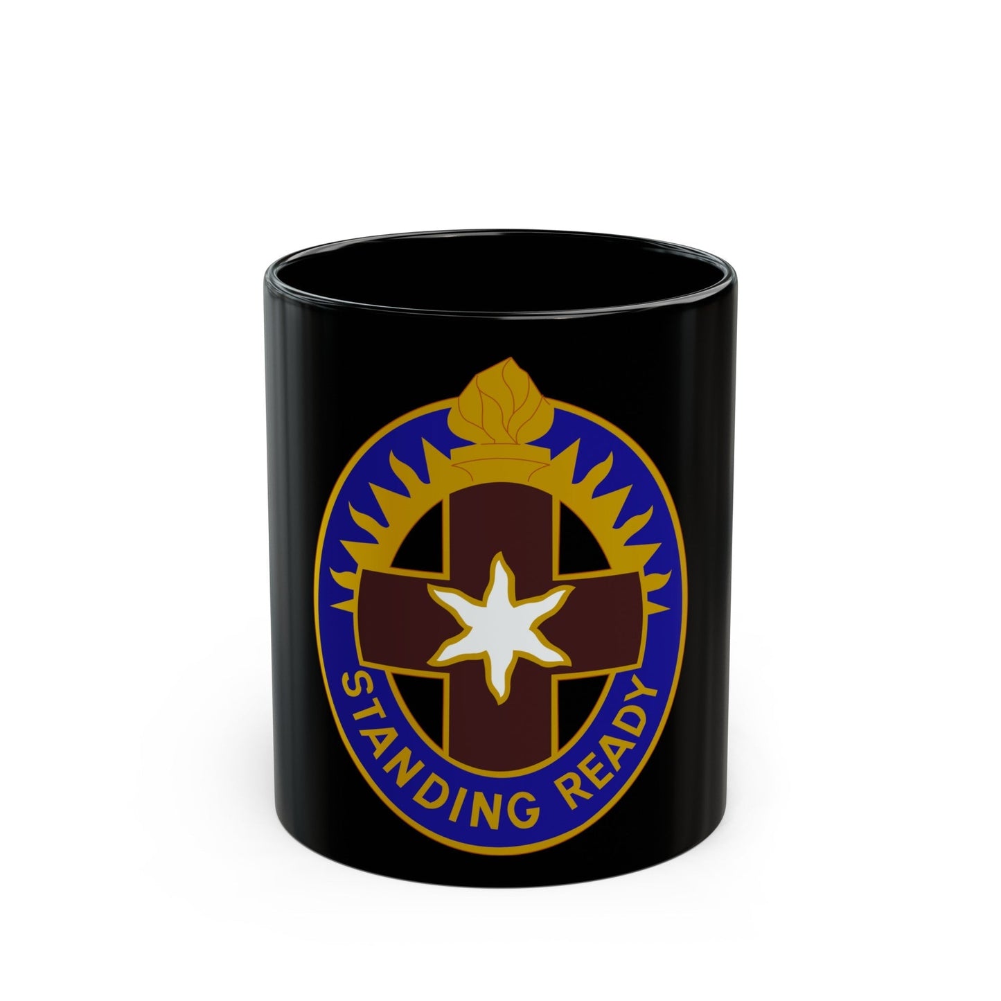 Hawley US Community Hospital (U.S. Army) Black Coffee Mug-11oz-The Sticker Space