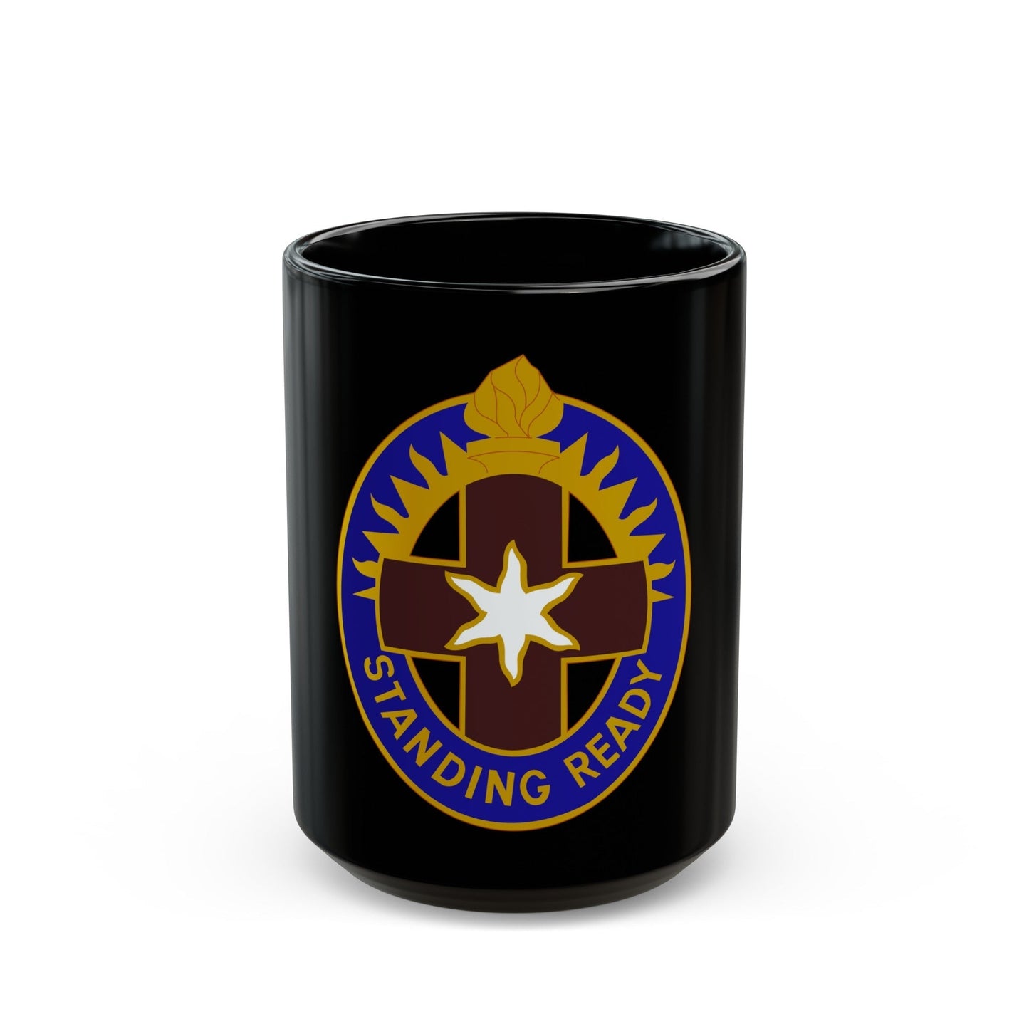 Hawley US Community Hospital (U.S. Army) Black Coffee Mug-15oz-The Sticker Space