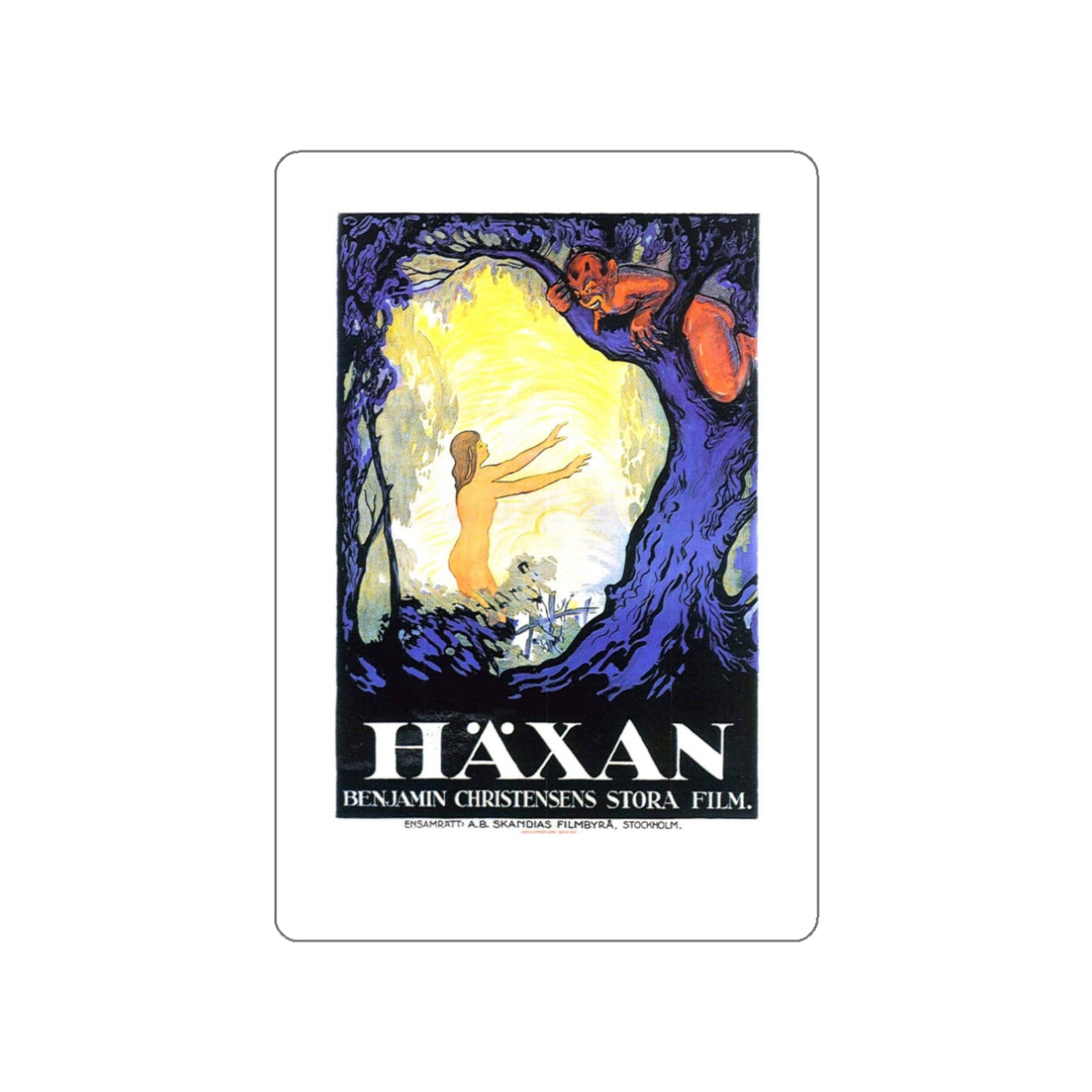 HAXAN (2) 1922 Movie Poster STICKER Vinyl Die-Cut Decal-3 Inch-The Sticker Space