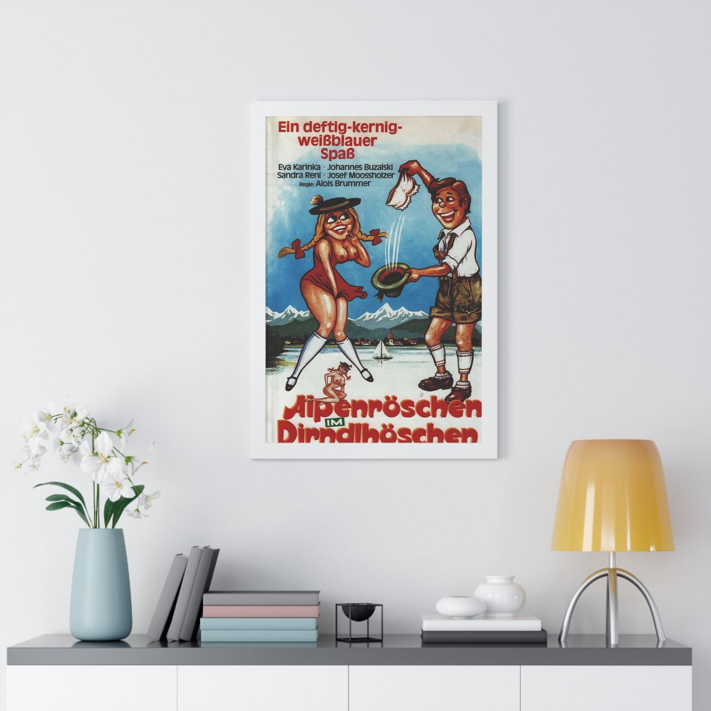 HAY COUNTRY SWINGERS 1971 - Framed Movie Poster-The Sticker Space