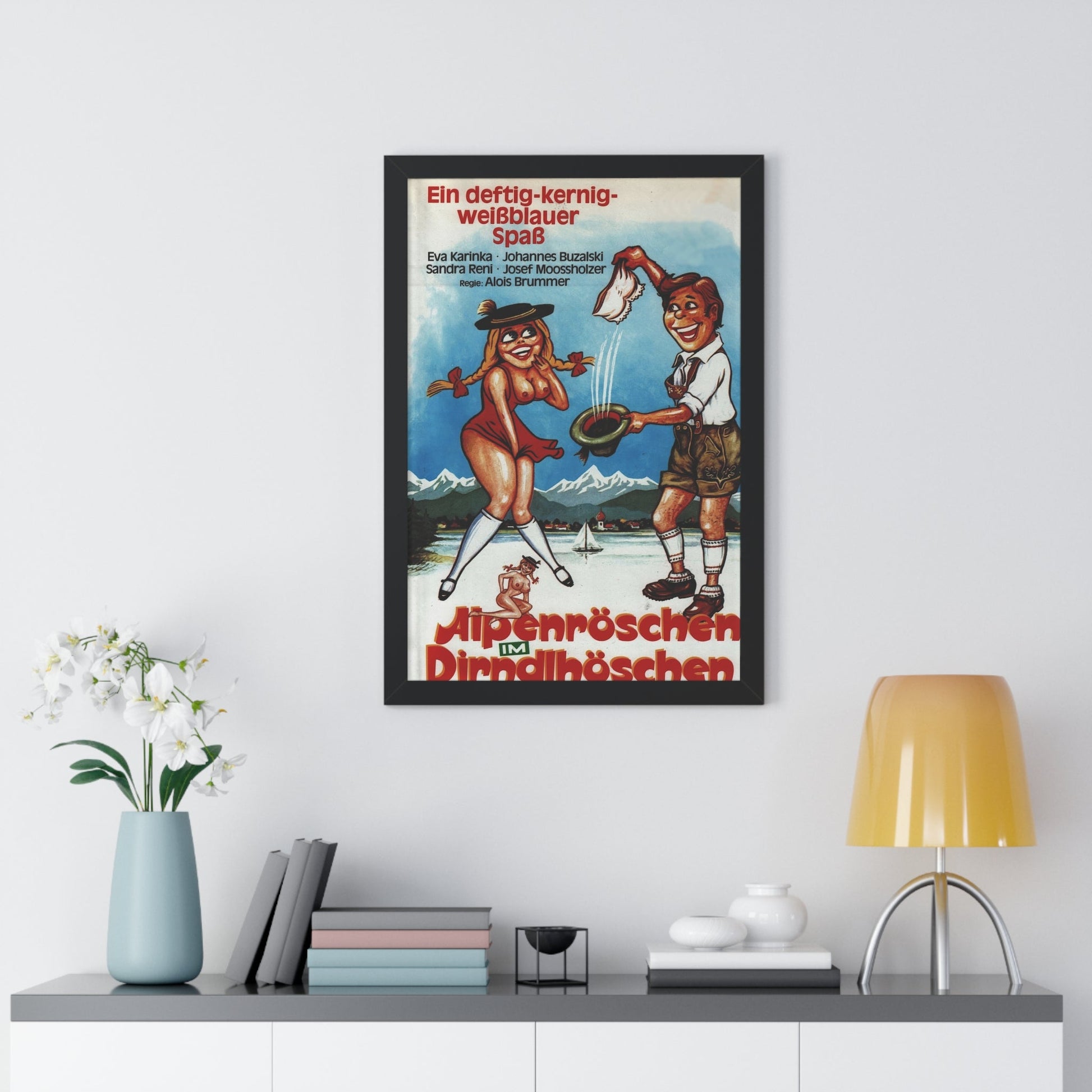 HAY COUNTRY SWINGERS 1971 - Framed Movie Poster-The Sticker Space