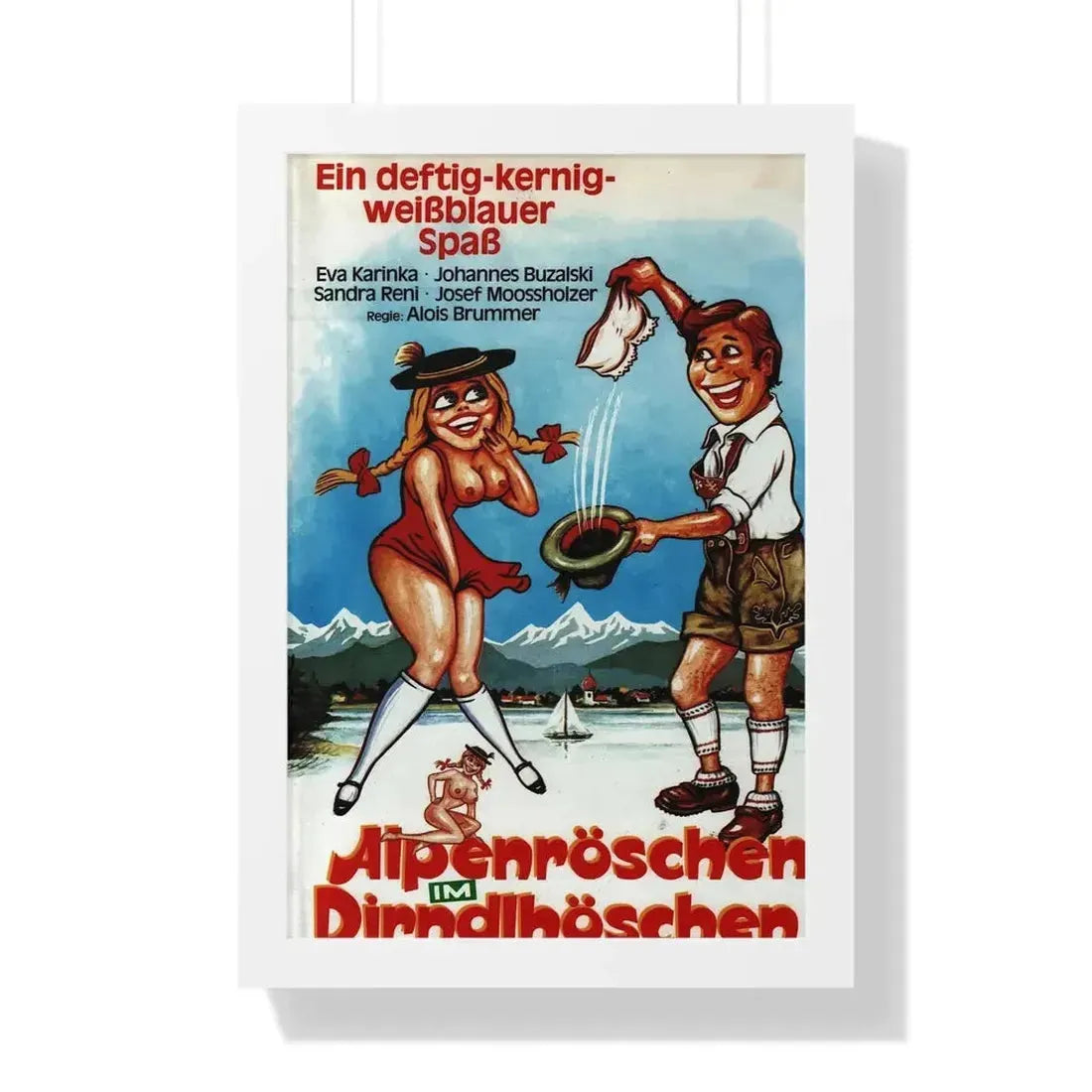 HAY COUNTRY SWINGERS 1971 - Framed Movie Poster - The Sticker Space