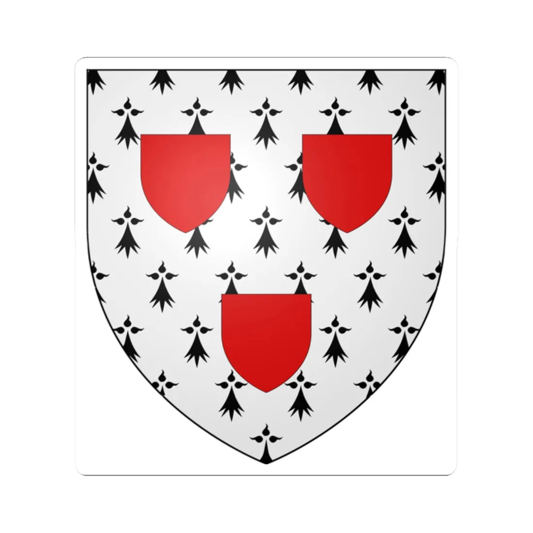 Hay of Leys arms (Scotland) (Coat of Arms) STICKER Vinyl Kiss-Cut Decal 2 Inch White - The Sticker Space