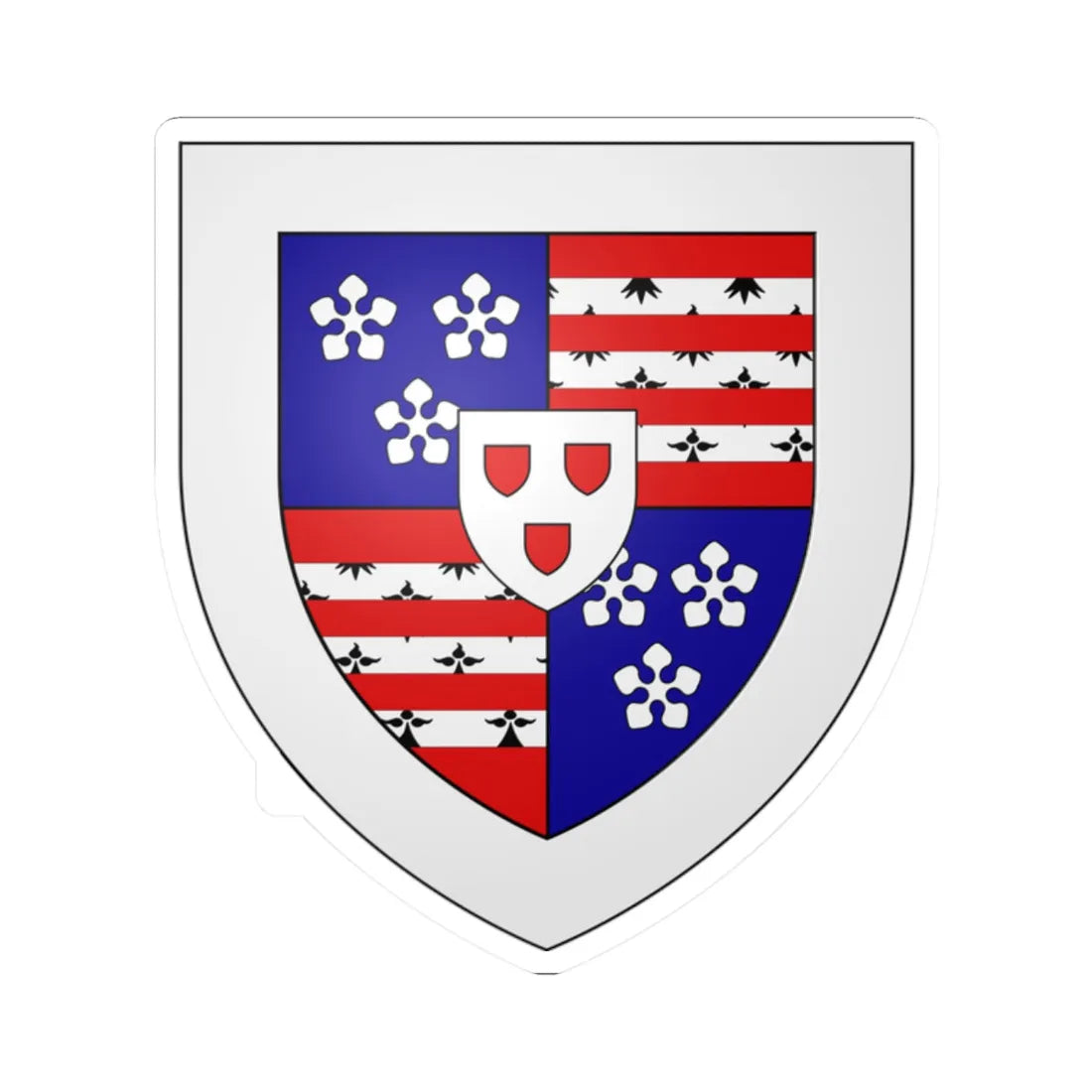 Hay of Linplum arms (Scotland) (Coat of Arms) STICKER Vinyl Kiss-Cut Decal 2 Inch White - The Sticker Space