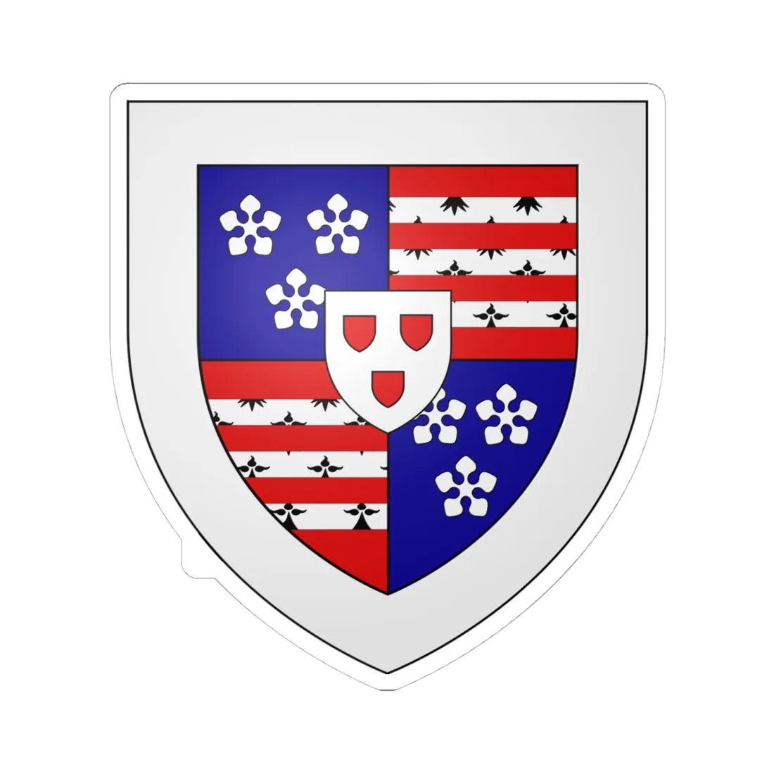 Hay of Linplum arms (Scotland) (Coat of Arms) STICKER Vinyl Kiss-Cut Decal 4 Inch White - The Sticker Space