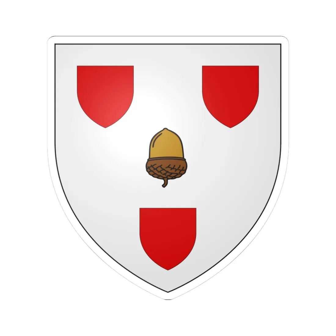 Hay of Megginch arms (Scotland) (Coat of Arms) STICKER Vinyl Kiss-Cut Decal 3 Inch White - The Sticker Space