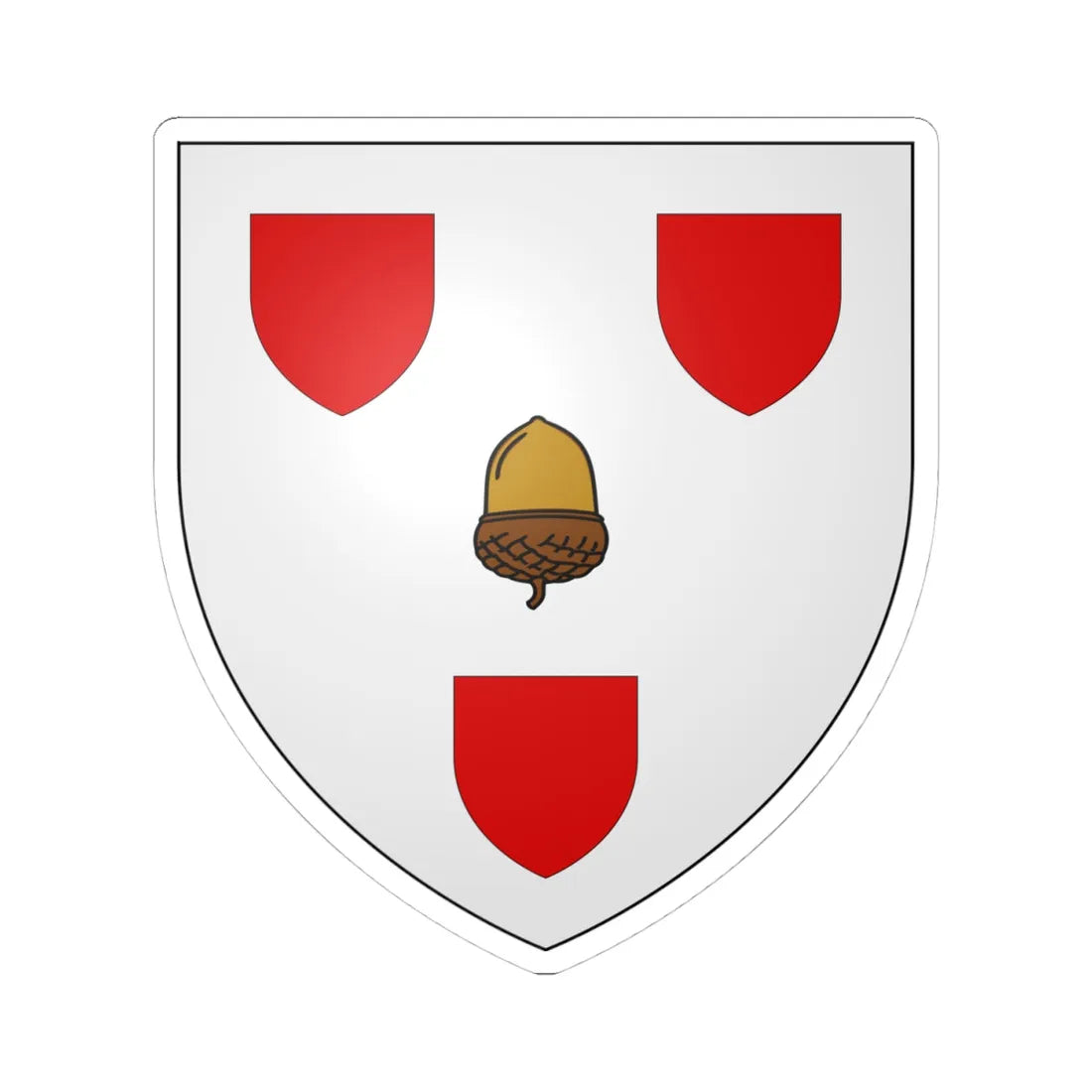 Hay of Megginch arms (Scotland) (Coat of Arms) STICKER Vinyl Kiss-Cut Decal 4 Inch White - The Sticker Space