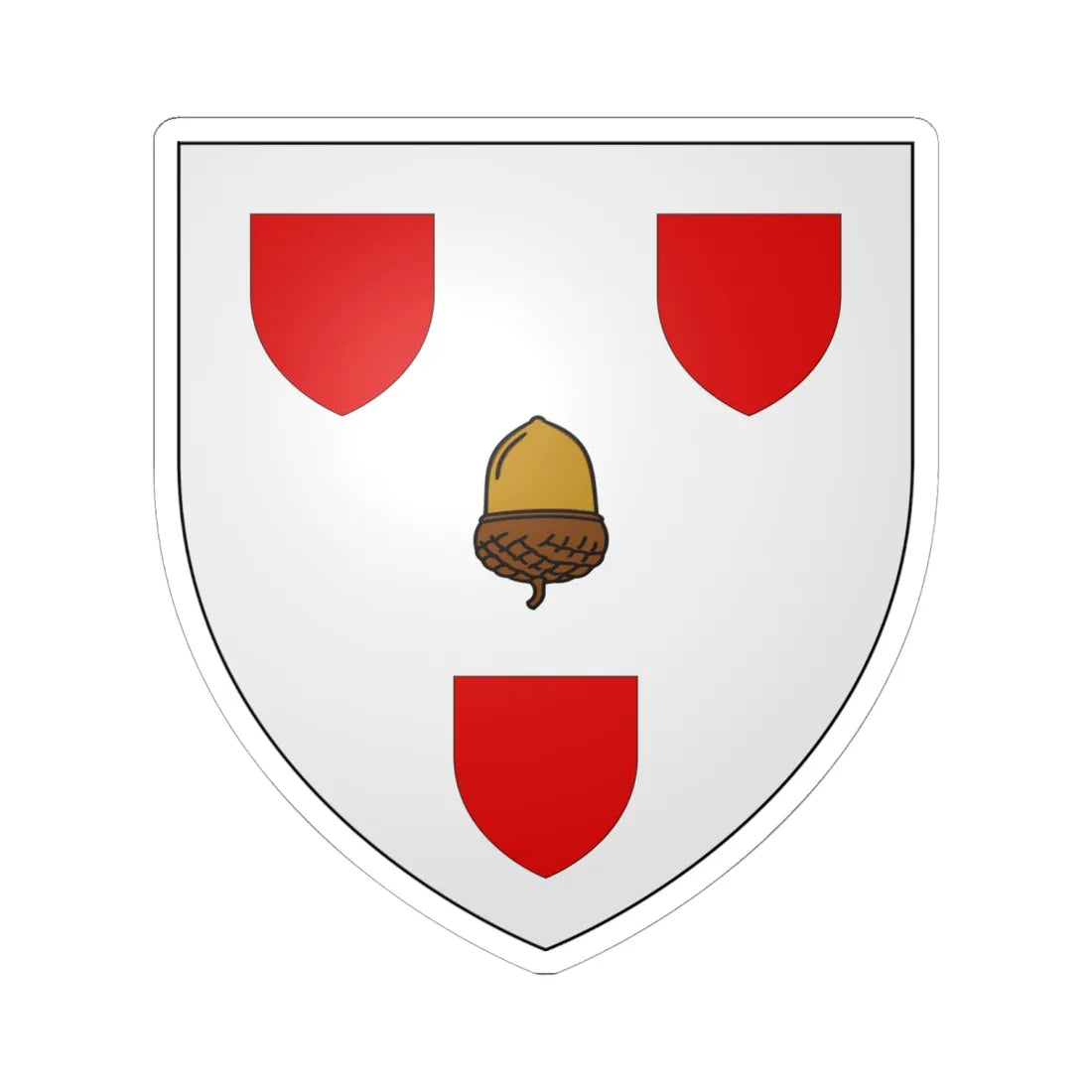 Hay of Megginch arms (Scotland) (Coat of Arms) STICKER Vinyl Kiss-Cut Decal 6 Inch White - The Sticker Space