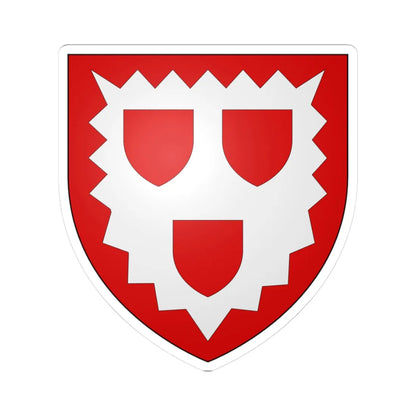 Hay of Naughton arms (Scotland) (Coat of Arms) STICKER Vinyl Kiss-Cut Decal 3 Inch White - The Sticker Space