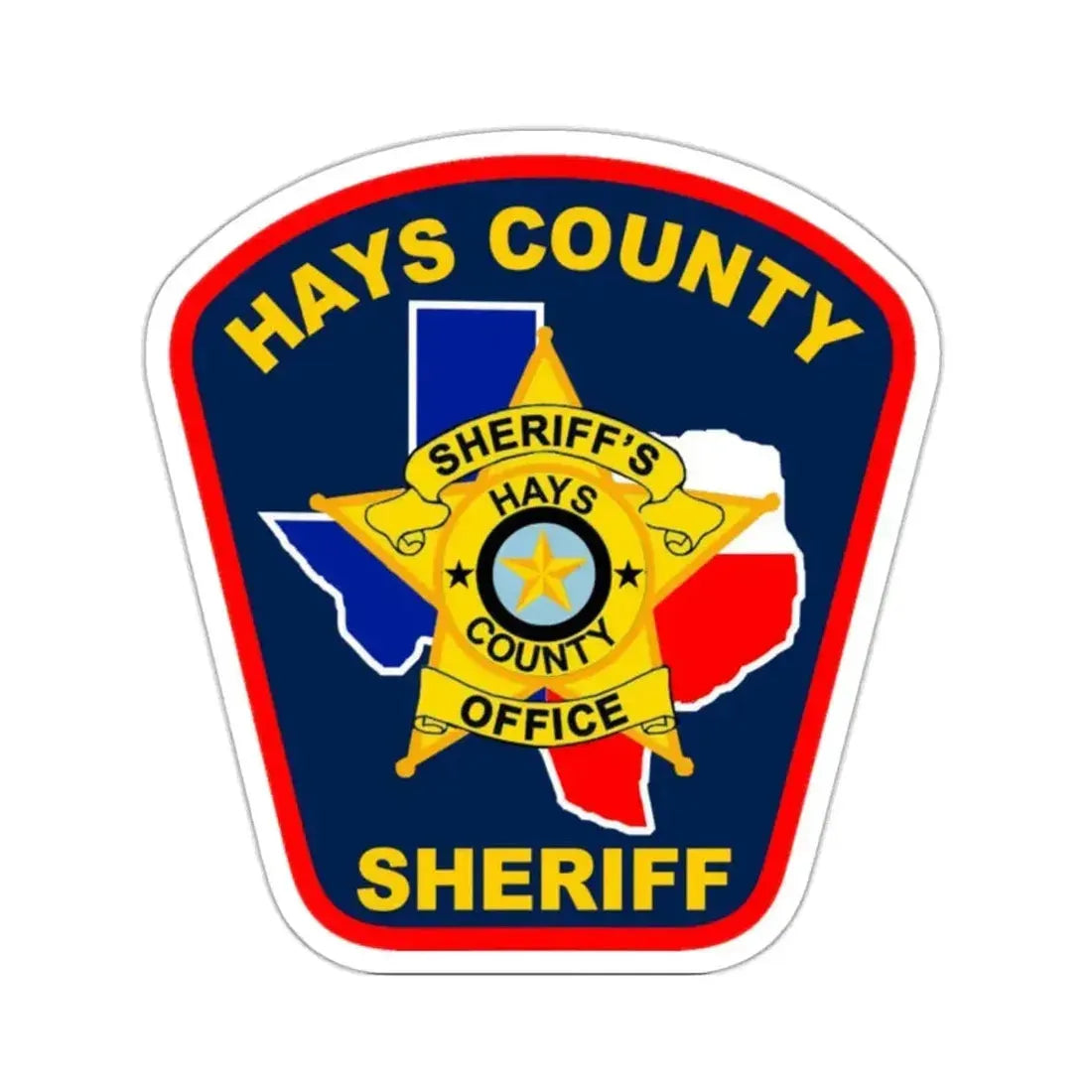 Hays County Sherrif Texas - STICKER Vinyl Kiss-Cut Decal - The Sticker Space