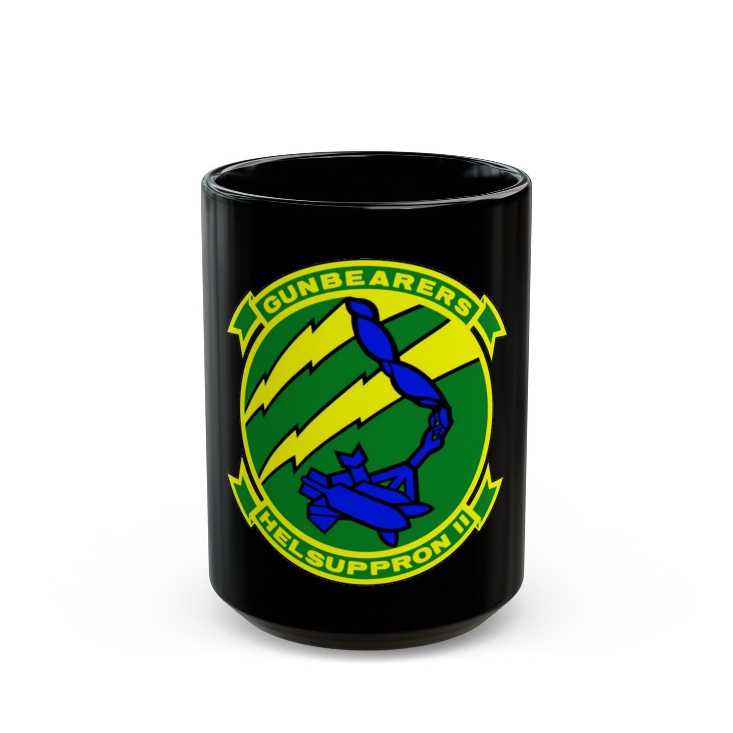 HC 11 Helicopter Combat Support Squadron 11 (U.S. Navy) Black Coffee Mug-15oz-The Sticker Space